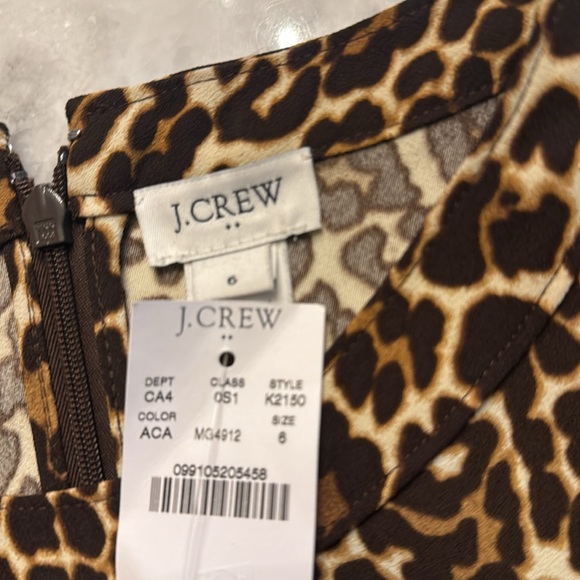 J. Crew leopard print shift dress size 6 NWT - Picture 9 of 9